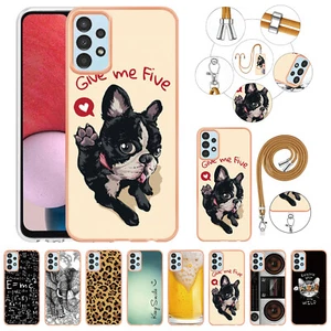 For Samsung Galaxy A54 A25 A14 A04E Plating Anti-fall Pattern Crossbody Cover - Picture 1 of 64