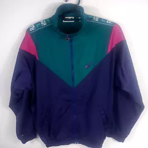 VINTAGE RARO FILA Track Jacket Italia Zip Multicolore TAGLIA XL NO DIFETTI - Foto 1 di 5