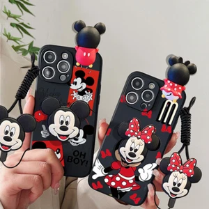 Minnie Mickey Mouse Taipa Soft Add Schlüsselband Halterung Handyhülle für iPhone 16 15Pro - Bild 1 von 23
