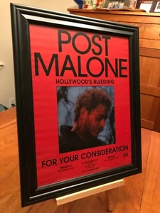 GROSSER 10x13 GERAHMTER POST MALONE "CIRCLES - 2020 GRAMMY NOMINEE" LP ALBUM CD AD - Bild 1 von 2