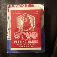 STUD Playing Cards Poker Size, Red Pack, Walgreens Illinois, New & Sealed