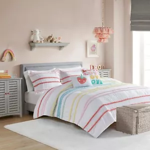 Intelligent Design Cotton Comforter Set with Chenille Trim Twin/Full/Queen Size - Picture 1 of 14