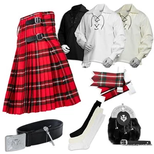 Juego de falda escocesa Macgregor Tartan - 08 piezas accesorios falda escocesa para hombre, atuendo escocés - Imagen 1 de 7