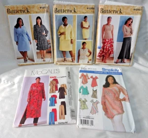 Women's 18W-24W Sewing Patterns Lot of 5 McCall's Butterick Simplicity Uncut - Picture 1 of 11