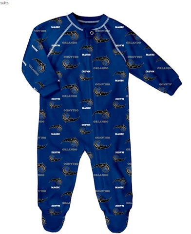Orlando Magic NBA Baby Zip Up Coverall Footed Sleepwear Pajama Choose Size 0-12M Cover