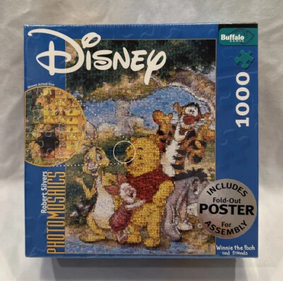 Disney Photomosaics Winnie The Pooh And Friends 1000 piezas Puzzle + Póster-Sellado Foto 1 de 2