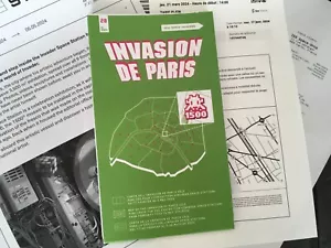 INVADER INVASION DE PARIS 1500 MAP v3.0 Invader Space Station BRAND NEW - Picture 1 of 4