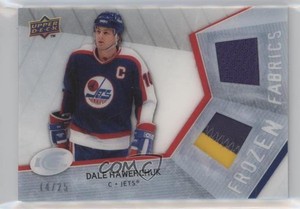 2008 Upper Deck Ice Frozen Fabrics PETG Patch/Jersey /25 Dale Hawerchuk #HW HOF