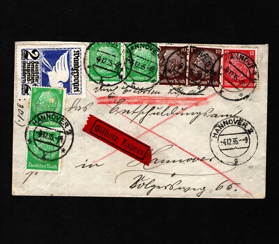 OPC 1935 Germany Hanover Express Wandervogel Youth Group Poster Stamp - Image 1 of 2