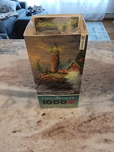 Thomas Kinkade Puzzle NEW 1000 Pc Jigsaw Puzzle Courage Valor Lighthouse, Poster - Picture 1 of 6