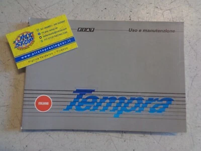LIBRETTO USO E MANUTENZIONE FIAT TEMPRA - EDIZIONE 1992 - ORIGINALE  - Immagine 1 di 2