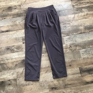 Athleta Gray Interlude Pleated Lounge Pants Size 2 - Picture 1 of 11