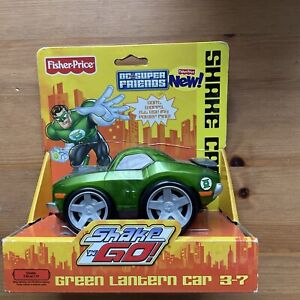 NEW Fisher Price DC Superfriends Shake N Go Green Lantern Car