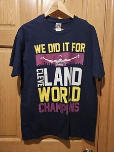 Vintage NBA Cleveland Cavaliers We Did It For The Land T-Shirt Size Large - Picture 1 of 3