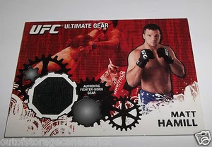 2010 Topps UFC Ultimate Gear Matt Hamill Authentic Fighter Worn Patch UG-MHA - Picture 1 of 2