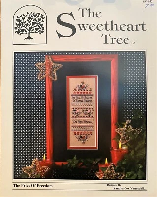 The Sweetheart Tree THE PRICE OF FREEDOM Patriotic Cross Stitch Pattern Leaflet - Image 1 of 2
