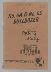 Oruga Cat No. 6A y No. Catálogo de piezas para bulldozer 6S - Imagen 1 de 3