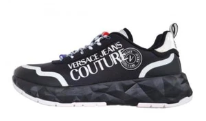Versace Couture Herrenschuhe Sneakers aus Nylon und Gummi 74YA3SBA ATOM schwarz - Bild 1 von 1