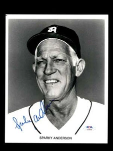 Sparky Anderson PSA DNA Coa Signed 8x10 Photo Tigers Autograph - Picture 1 of 3