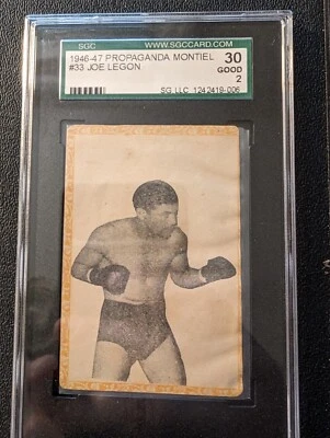 1946-47 propagandas montiel #33 Joe Legon SGC 2 POP 2 One Higher Cuba - Image 1 of 4