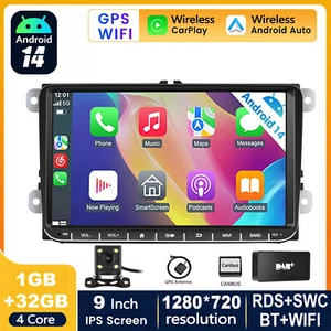 DAB+ Für VW GOLF 5 6 Touran EOS Tiguan Polo Android 14 Carplay Autoradio GPS NAV - Bild 1 von 15