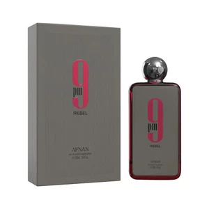 Afnan 9 PM REBEL Uomo 3,4 once 100 ml Eau De Parfum Spray - Foto 1 di 5