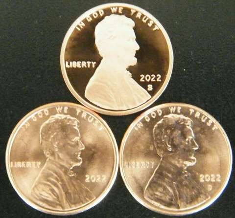 2022 P&D&S Lincoln Shield Cent Proof and Uncirculated Penny Set  PDS Cover