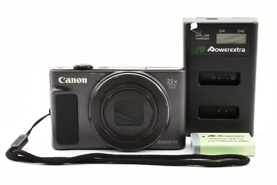 Canon PowerShot SX620 HS Black 20.2 MP Digital Camera From JAPAN - Image 1 of 4