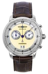 Reloj para hombre Zeppelin Friedrichshafen cronógrafo esfera dorada cuarzo 85845 - Imagen 1 de 3