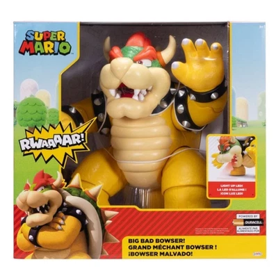 Figura de acción grande de 12 pulgadas Super Mario Big Bad Bowser - Juguete coleccionable Foto 1 de 4