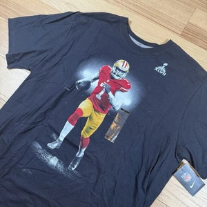 NIKE NFL San Francisco 49ERS Colin Kaepernick Super Bowl XLVII Black XXL NWT - Picture 1 of 9