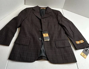 Richard Harris Boys Black Dress Blazer Size 4 Formal Suit Jacket New Tags - Picture 1 of 9