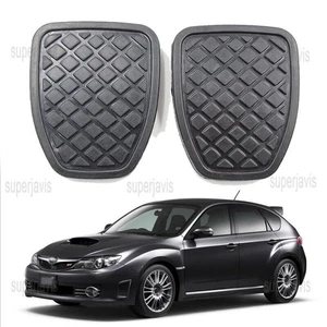 1Pair Rubber Replacement Brake Clutch Pedal Pads Cover For Subaru WRX 2006-2008 - Picture 1 of 12
