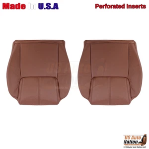 2006-2009 Fits Jeep Commander Limited Leather Front Bottom Seat Covers Brown - Picture 1 of 7