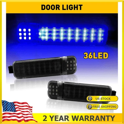 For 1500 Chevrolet Suburban 2500 2000-06 Blue LED Courtesy Door Light Left Right - Image 1 of 4