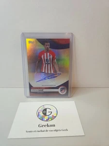 Carte Topps Stefan Savic 15/50 Auto Jersey Number Matching Atletico Madrid - Picture 1 of 9