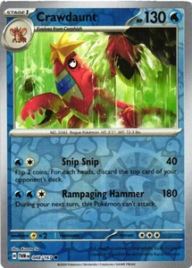 Crawdaunt Common SV06: Twilight Masquerade 048/167 LP - Picture 1 of 2