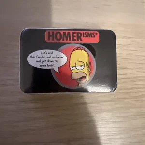 Vintage Homer Simpson Expandable Flannel - New and Sealed 2004 Homer-isms Boots - Foto 1 di 2