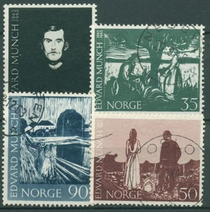 Norwegen 1963 Gemälde Edvard Munch 508/11 gestempelt - Picture 1 of 1