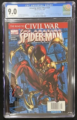 Amazing Spider-Man #529 - CGC 9.0 - $2.99 Newsstand Variant  1st Iron Spider KEY - Image 1 of 3