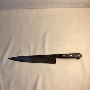 Antique Sabatier High Carbon Steel 9” Chef Knife, LOT C, Four Star Elephant - Picture 1 of 8