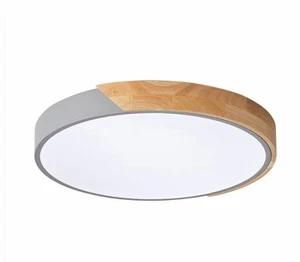 2er-Pack graue 12 Zoll Kreis LED Einbauleuchten modern mit Fernbedienungen - Bild 1 von 5