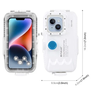Coque de plongée sous - marine pour iPhone 16 pro max / 15 / 14 plus - Photo 1 sur 18
