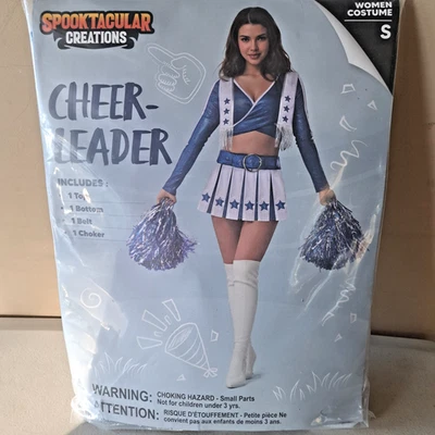 Disfraz de Cheer Leader para mujer talla pequeña, Spooktacular Creations NUEVO Foto 1 de 4