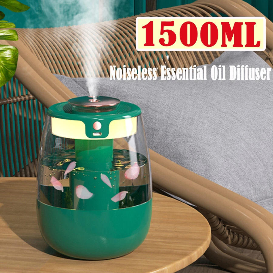 Quiet 1500ML Essential Oil Humidifier Aroma Air Aromatherapy Diffuser Cool Mist - Image 1 of 4