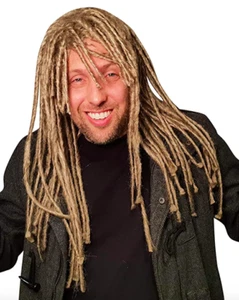 Dreadlock Wig For Men Hippie Gangster Beach Bum Reggae Rasta Man Homeless Dreads - Picture 1 of 2