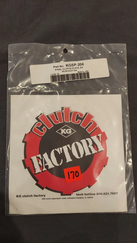 Placa de embrague de acero 94-07 Honda CR250R KG Foto 1 de 1