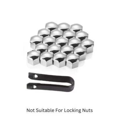 Chrome Wheel Nut Bolt Covers for Vauxhall Astra D E F 1979-1998 - Image 1 of 2