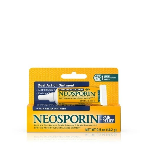 Neosporin First Aid Antibiotic/Pain Relieving Ointment 0.5 oz (14.2 g)