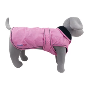 HugglePets Dog Coat Arctic Armour Pink Puppy Warm Waterproof Fleece Lined Jacket - Picture 1 of 19